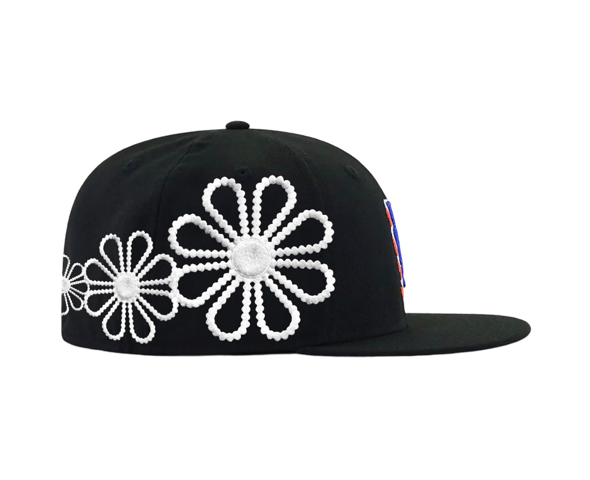 PEARLZ NY METS BLACK FITTED